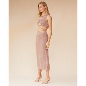 Suboo Carla Set Midi Skirt and‎ Top in Space Dyed Size XS